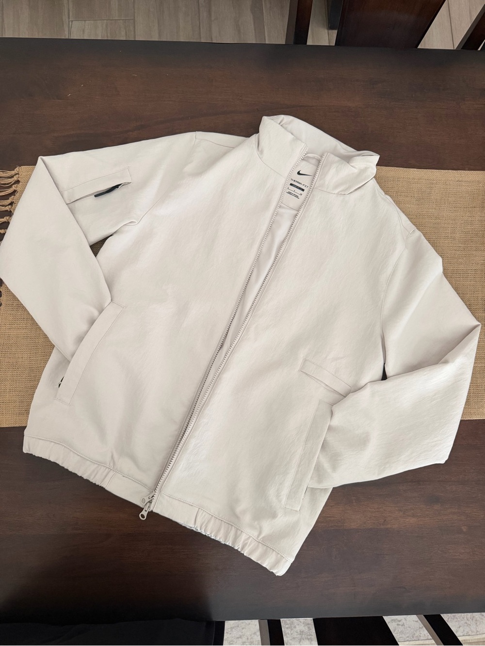 NWOT Nike beige winterized therma-fit golf Zip-Up Men's Jacket- small